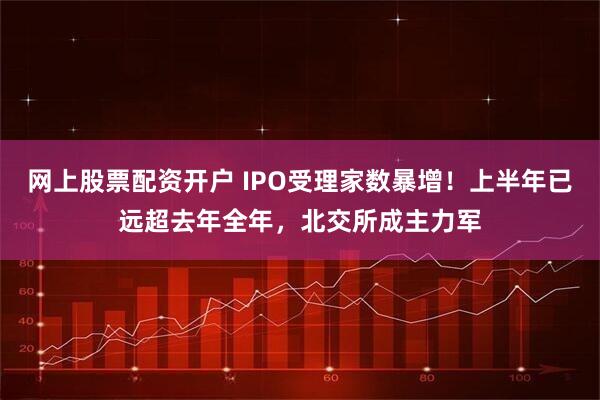网上股票配资开户 IPO受理家数暴增！上半年已远超去年全年，北交所成主力军